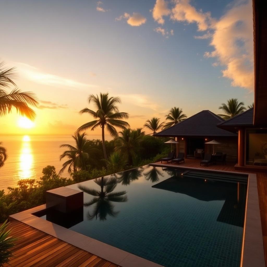 Villa premium dengan private pool